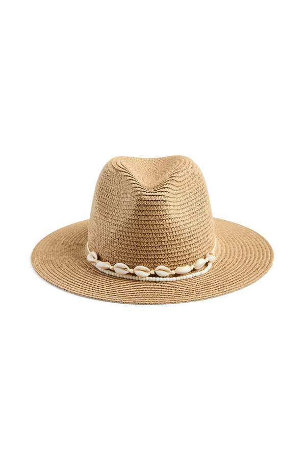 Pieces Sombrero con conchas nude