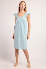 Admas Camis&oacute;n tirantes volantes lunares azul