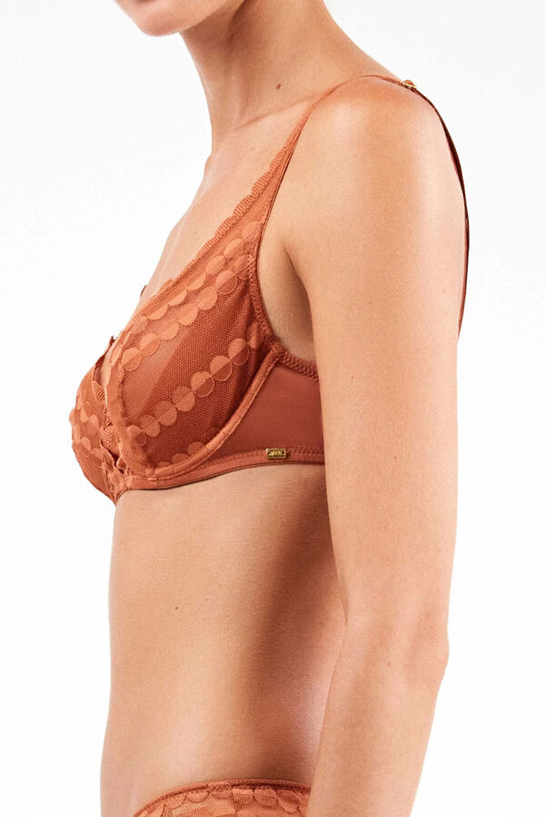 Gisela Balconette melltartó szivacs nélkül rávasalt mintás