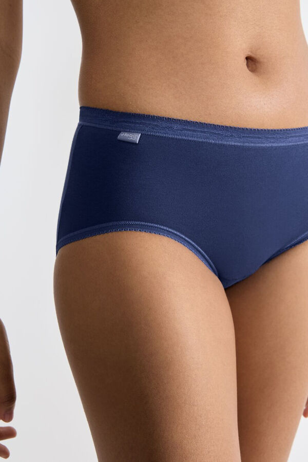 Sloggi Pack of 3 seamless high-rise panties Print