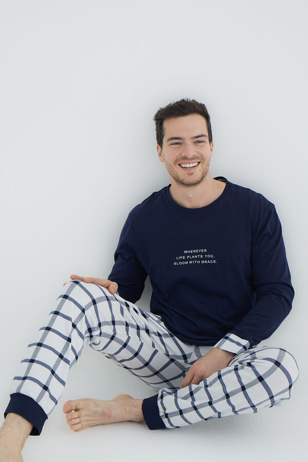 Trendyol Navy blue pyjamas set  Plava