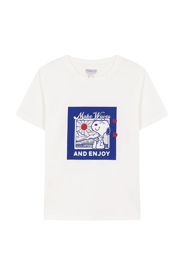 Womensecret Siva majica od 100%-tnog pamuka Snoopy Siva