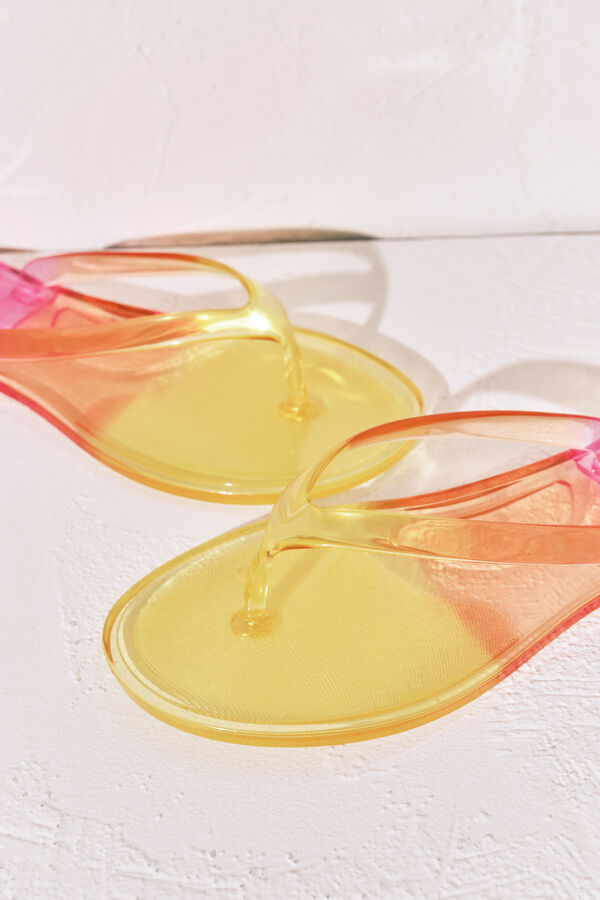 Women'secret Pink transparent sandals pink
