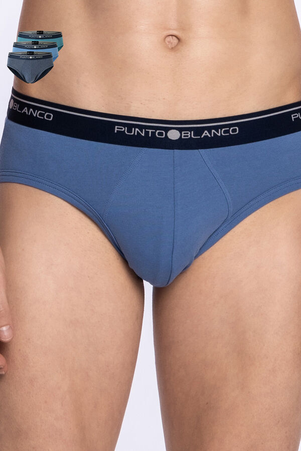 Punto Blanco Pack de 3 cuecas de algod&atilde;o estampado