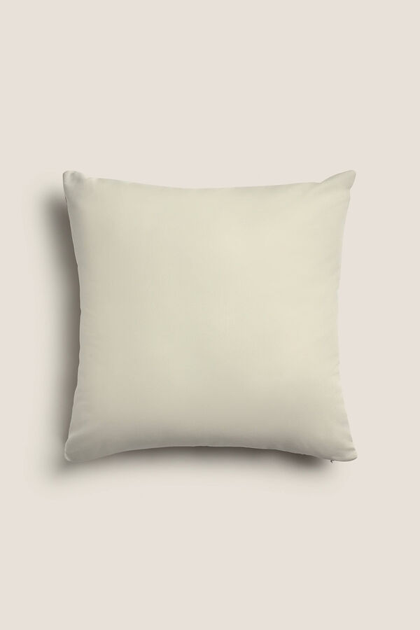 Womensecret Two-tone percale cotton cushion cover Bež