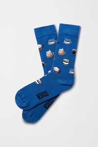 Besocks Calcetines altos Besocks de caf&eacute; de algod&oacute;n org&aacute;nico