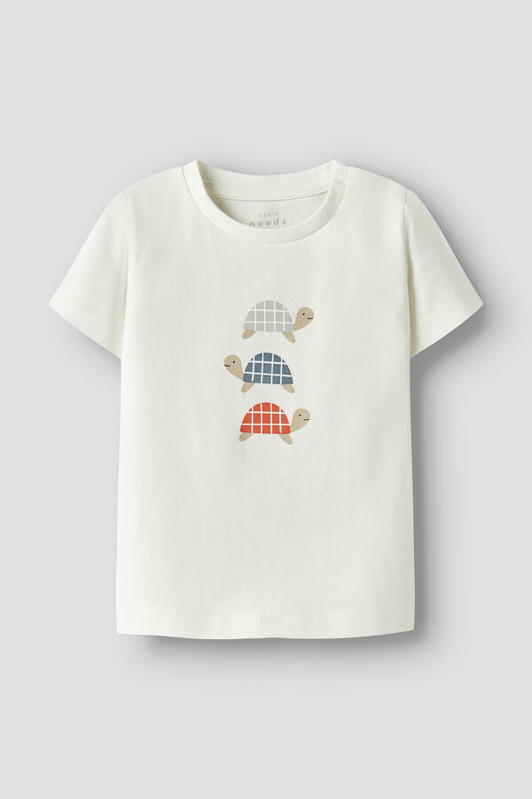 Name it T-shirt de algod&atilde;o org&acirc;nico branco