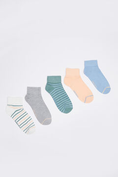 Womensecret 5er-Pack Socken kurz Baumwolle mehrfarbig mit Print
