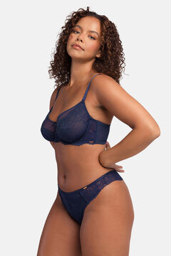 Womensecret Lace String Blau