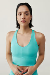 Born Living Yoga Top Seia Capri Blue Blau