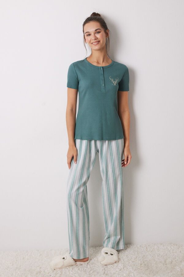 Prenda Noche Algodn Camiseta Pijama Triumph Climate Aloe - Top SSL Para  Mujer, Negro Ropa Dormir Triumph