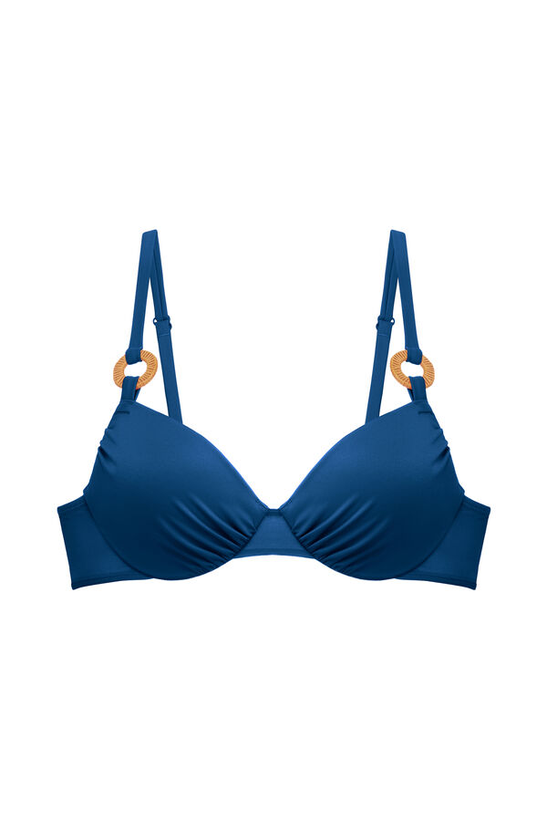 Womensecret Top de bikini con relleno fino Cairns azul