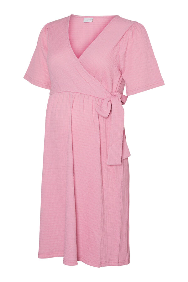 Womensecret Short maternity and nursing sleeve dress pink