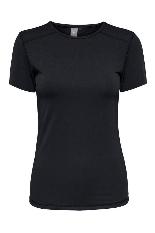 Womensecret Short-sleeved light T-shirt noir