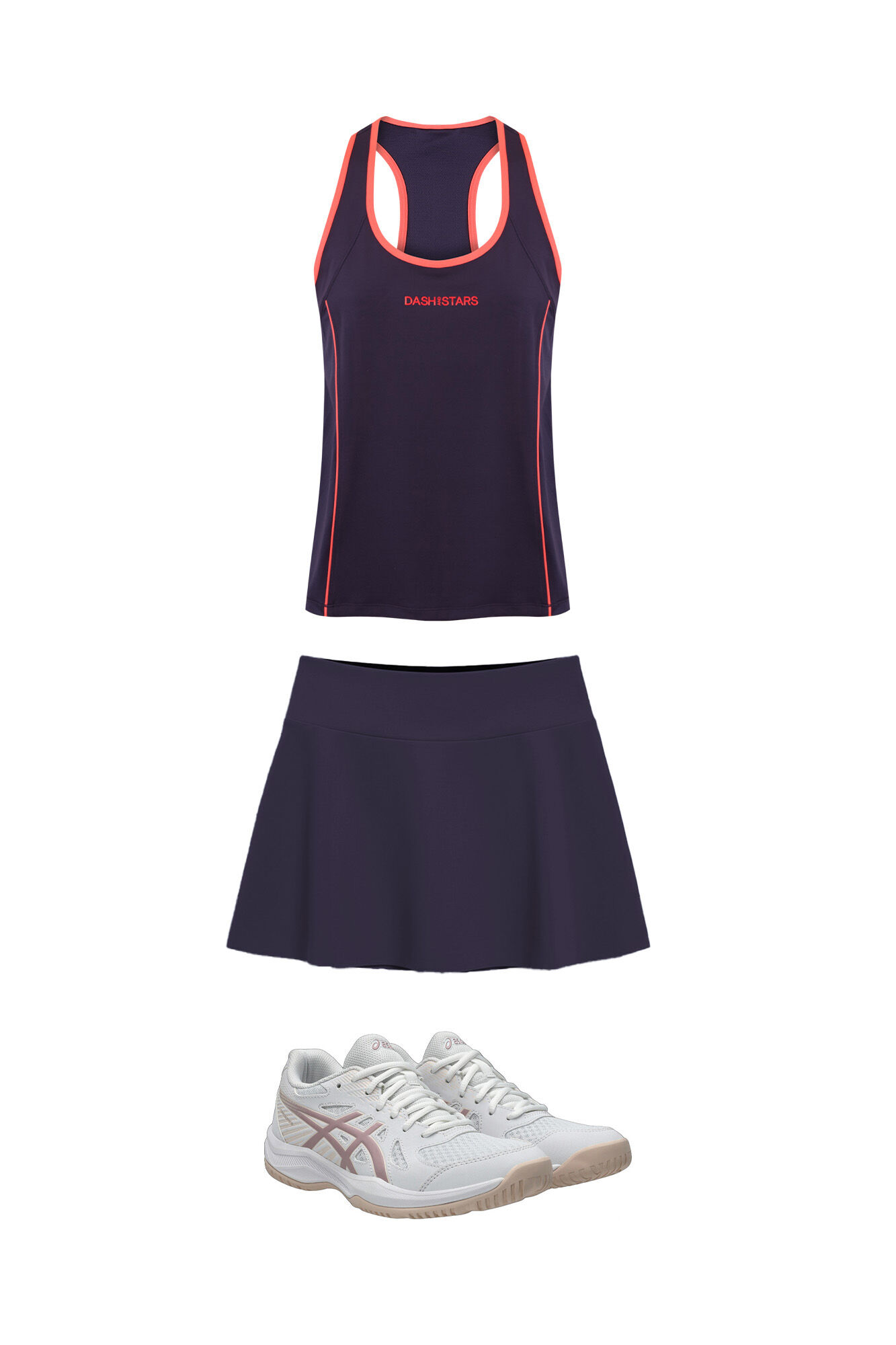 Womensecret Conjunto de t-shirt, saia e sapatilhas 