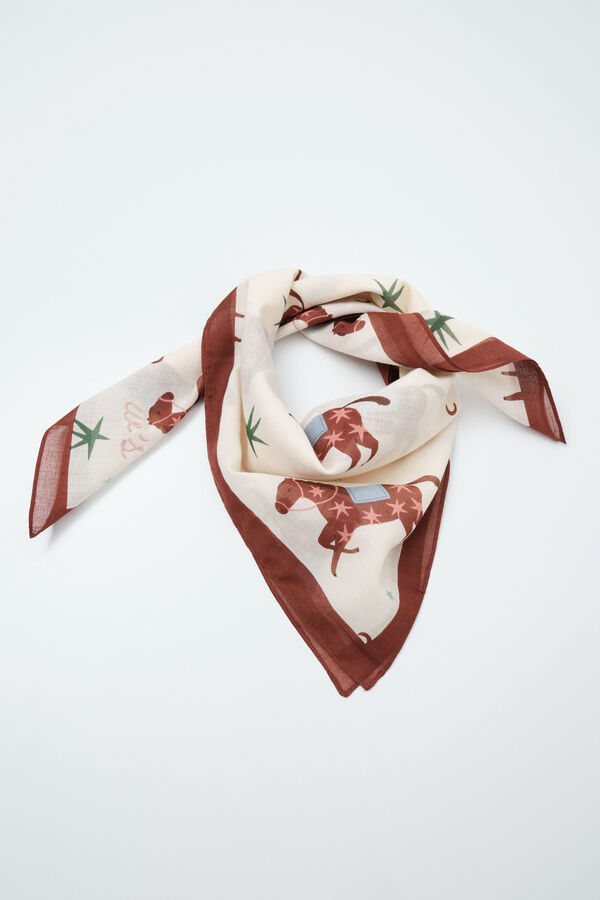Womensecret Conjunto de pa&ntilde;uelo, pa&ntilde;uelo y pa&ntilde;uelo 