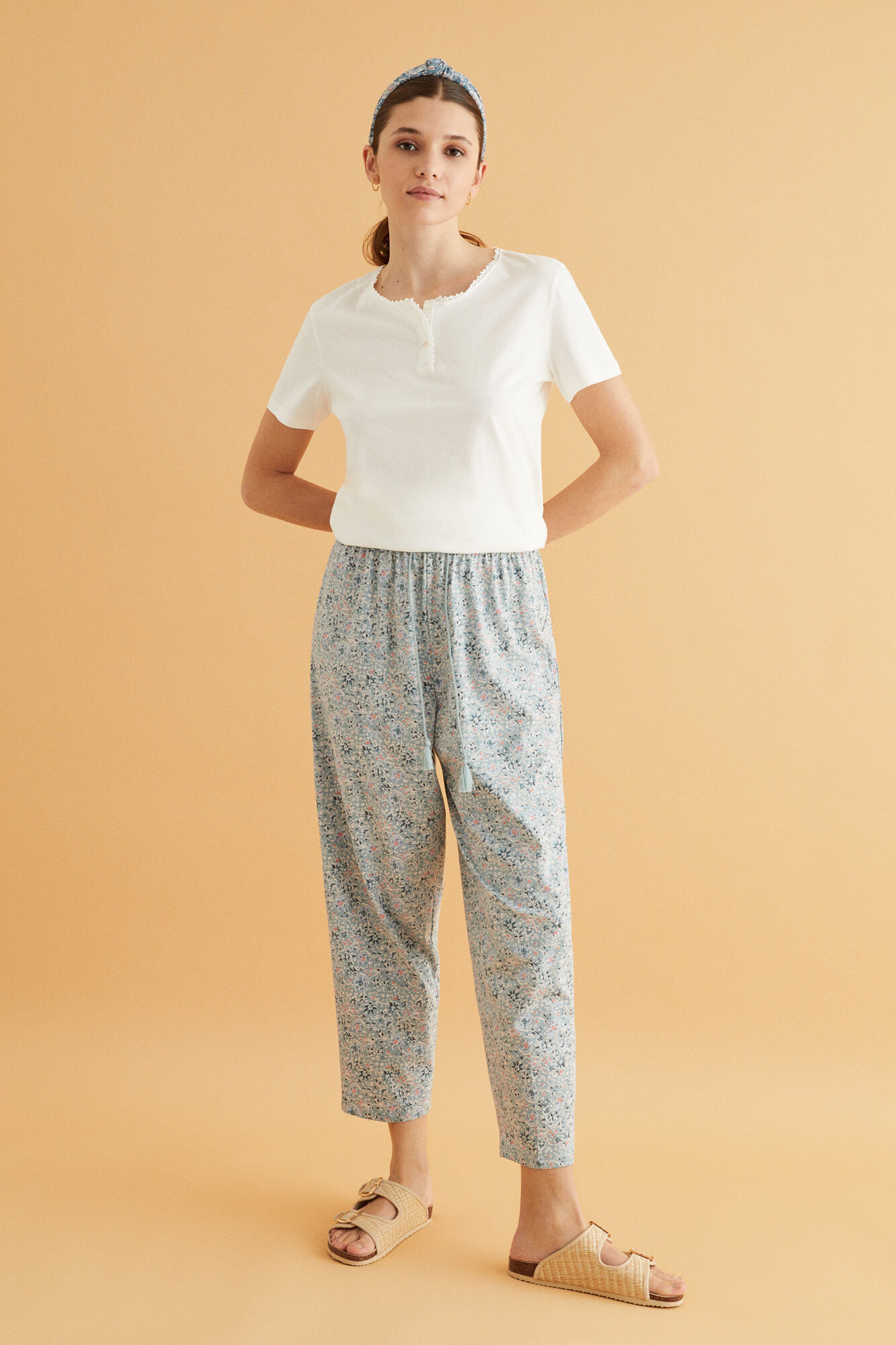 womensecret Soft Touch Refresh St Ref Longpants Set Conjuntos de Pijama para Mujer