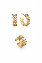 Womensecret Conjunto de pendientes y anillo 