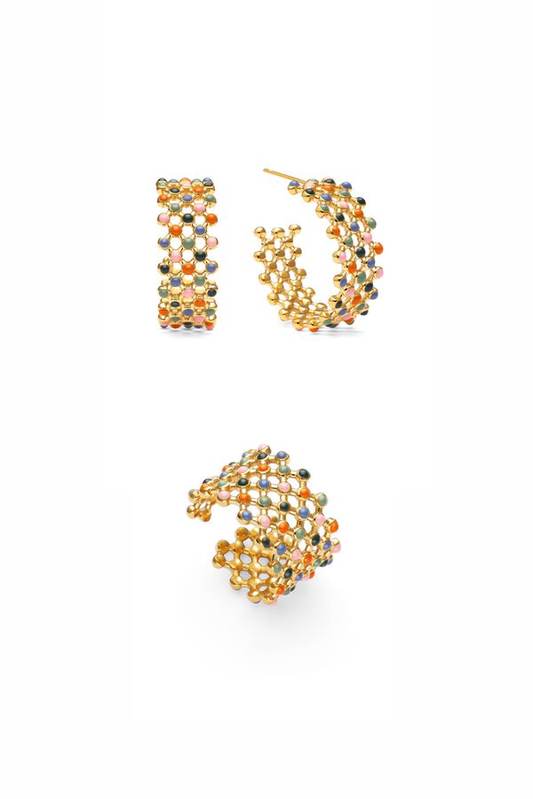 Womensecret Conjunto de pendientes y anillo 