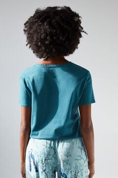 Womensecret Coordonné Short-sleeved T-shirt and pyjama trousers set 