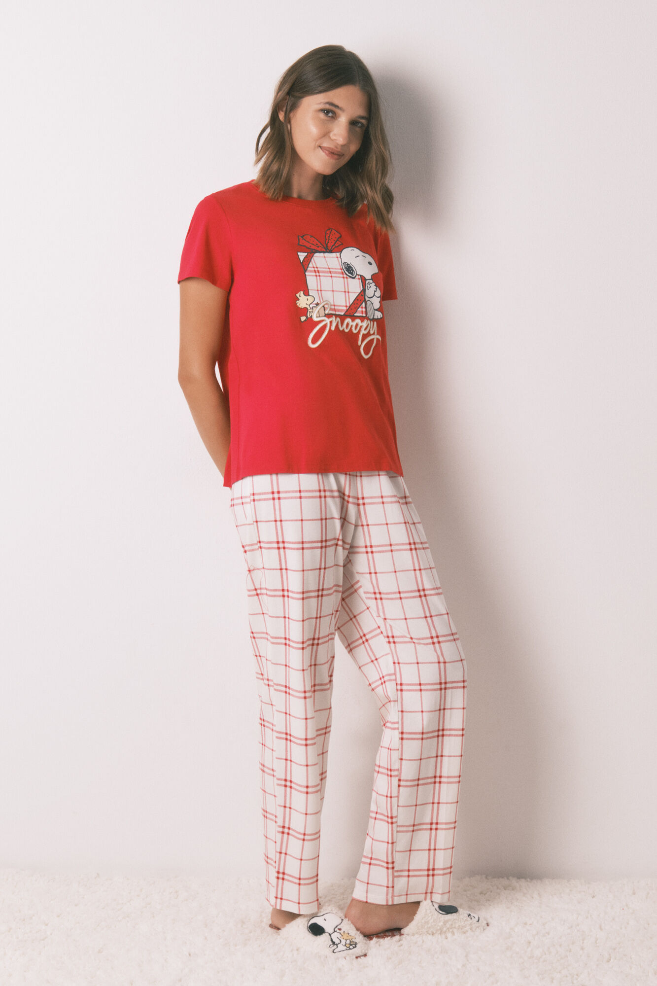 Womensecret Conjunto de zapatillas y pijama 