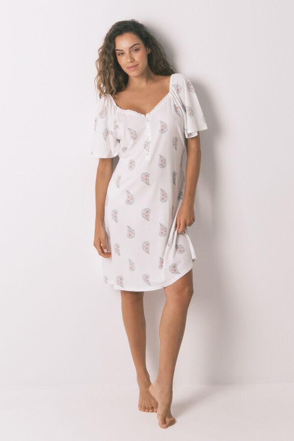 Womensecret Conjunto de camis&oacute;n y bata 