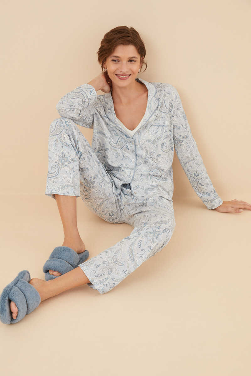 Conjunto de zapatillas y pijama, Moda de mujer