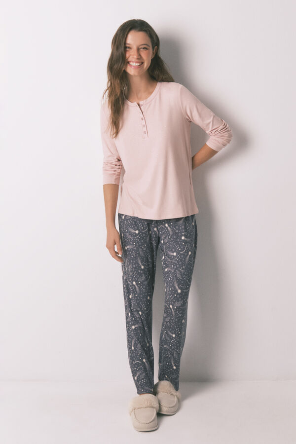 Womensecret Slippers, stars and t-shirt set 