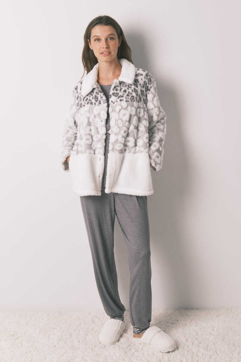 Womensecret Conjunto de chinelos, robe e pijama 