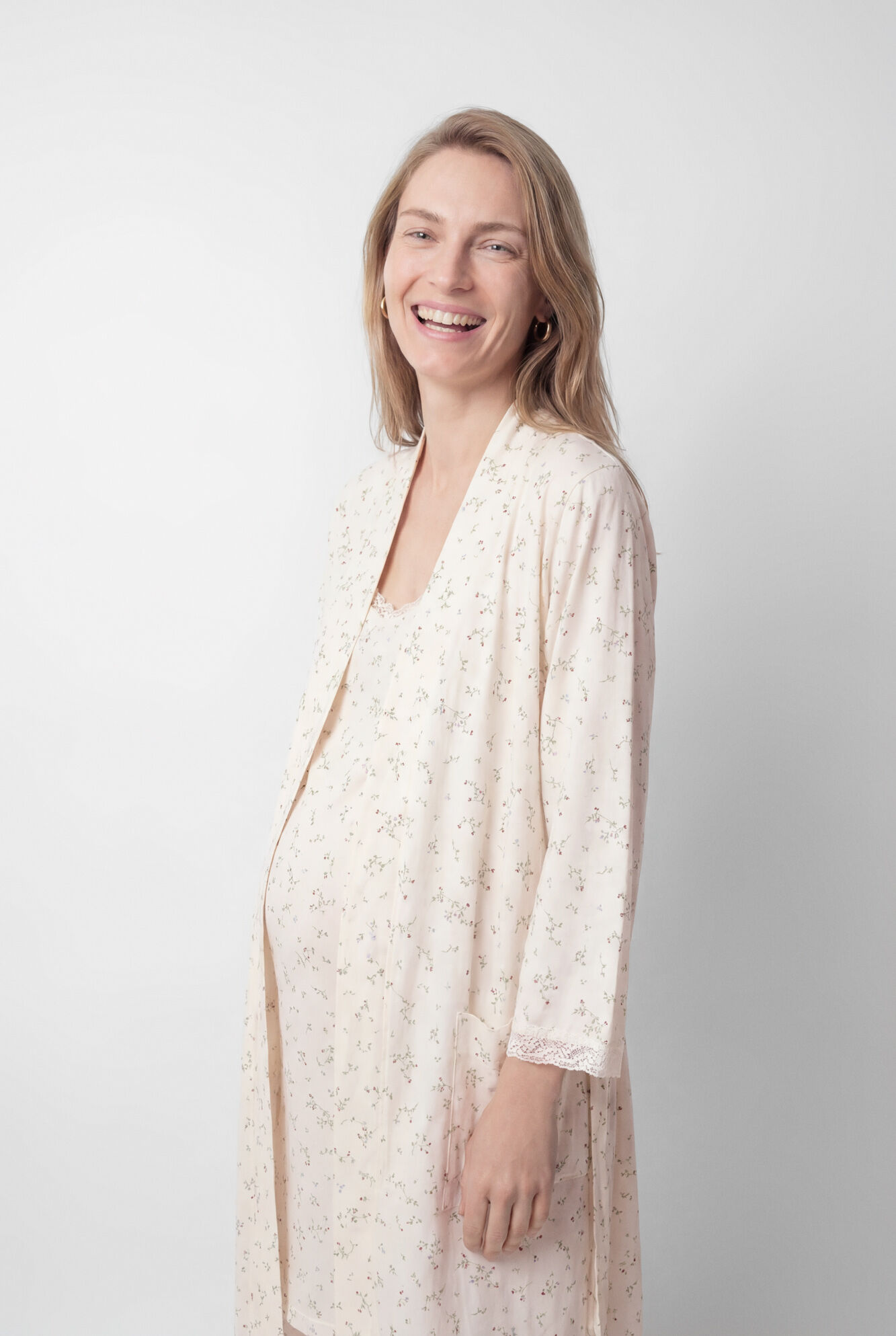 Womensecret Conjunto de camisa e robe 