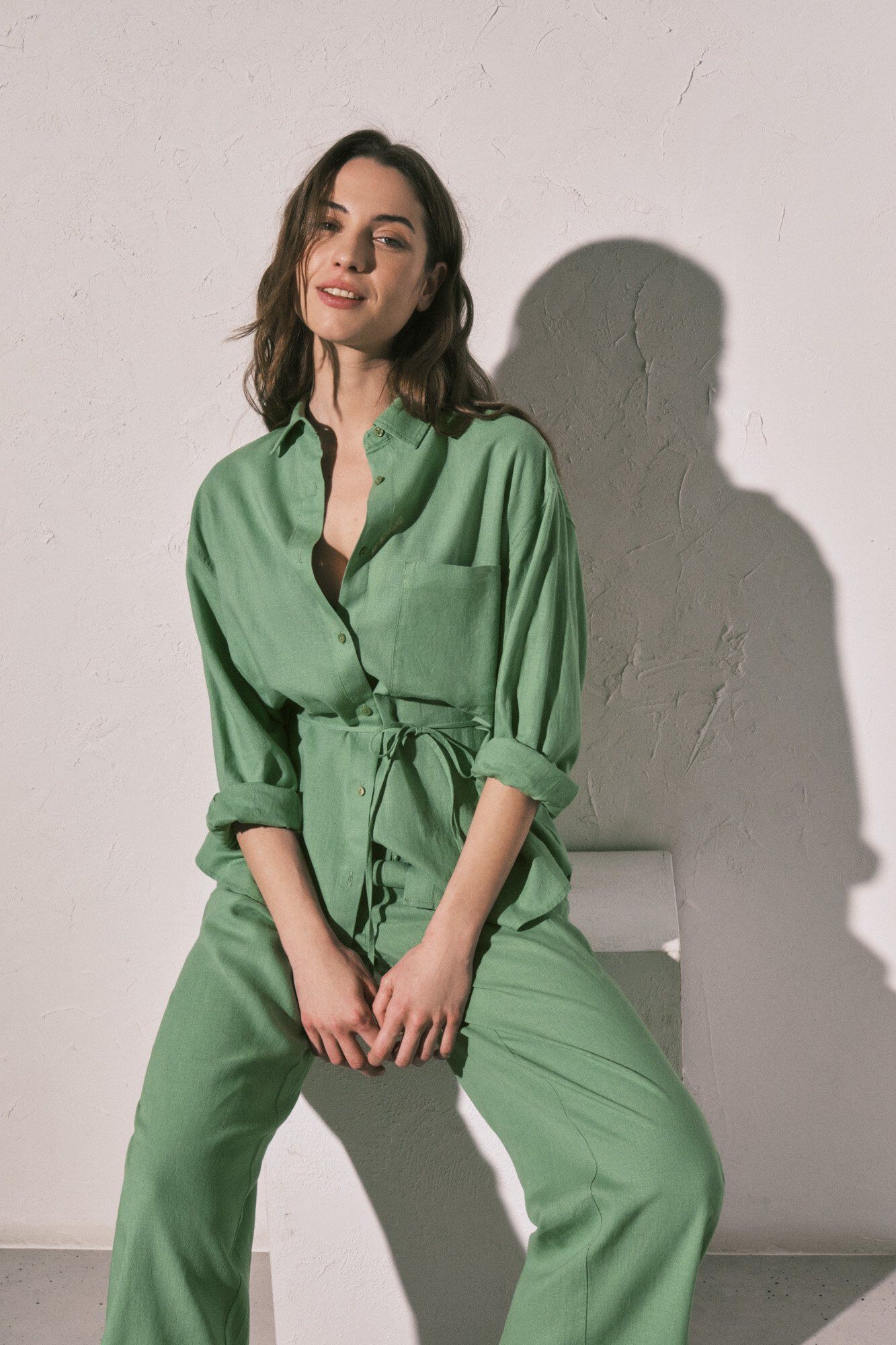 Womensecret Conjunto de camisa e cal&ccedil;as 