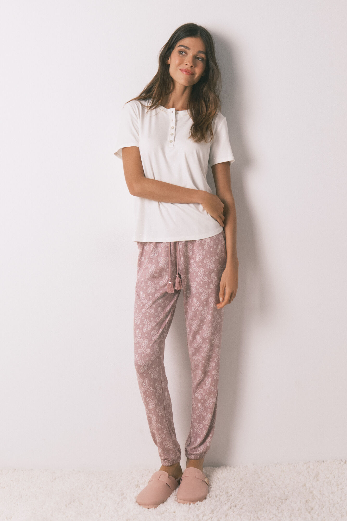 Womensecret Conjunto de cal&ccedil;a e t-shirt 