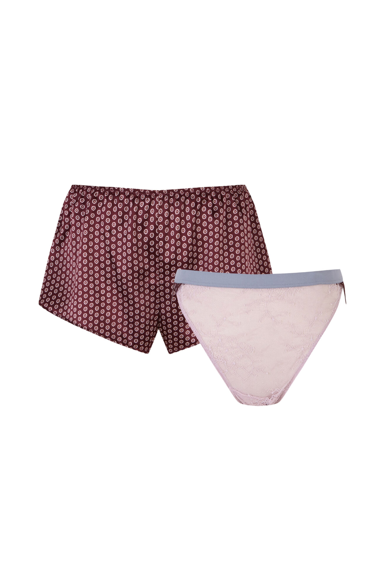 Womensecret Burgunderfarbener und burgundy im Set 