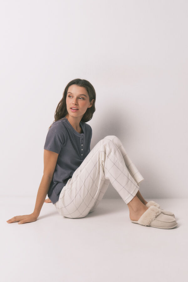 Womensecret Slippers, print and t-shirt set 