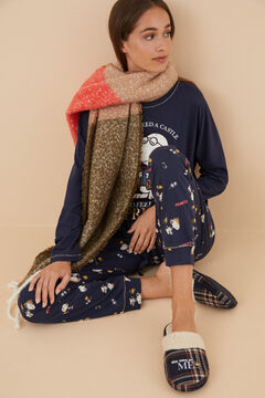 Womensecret Conjunto de bufanda, zapatillas y pijama 