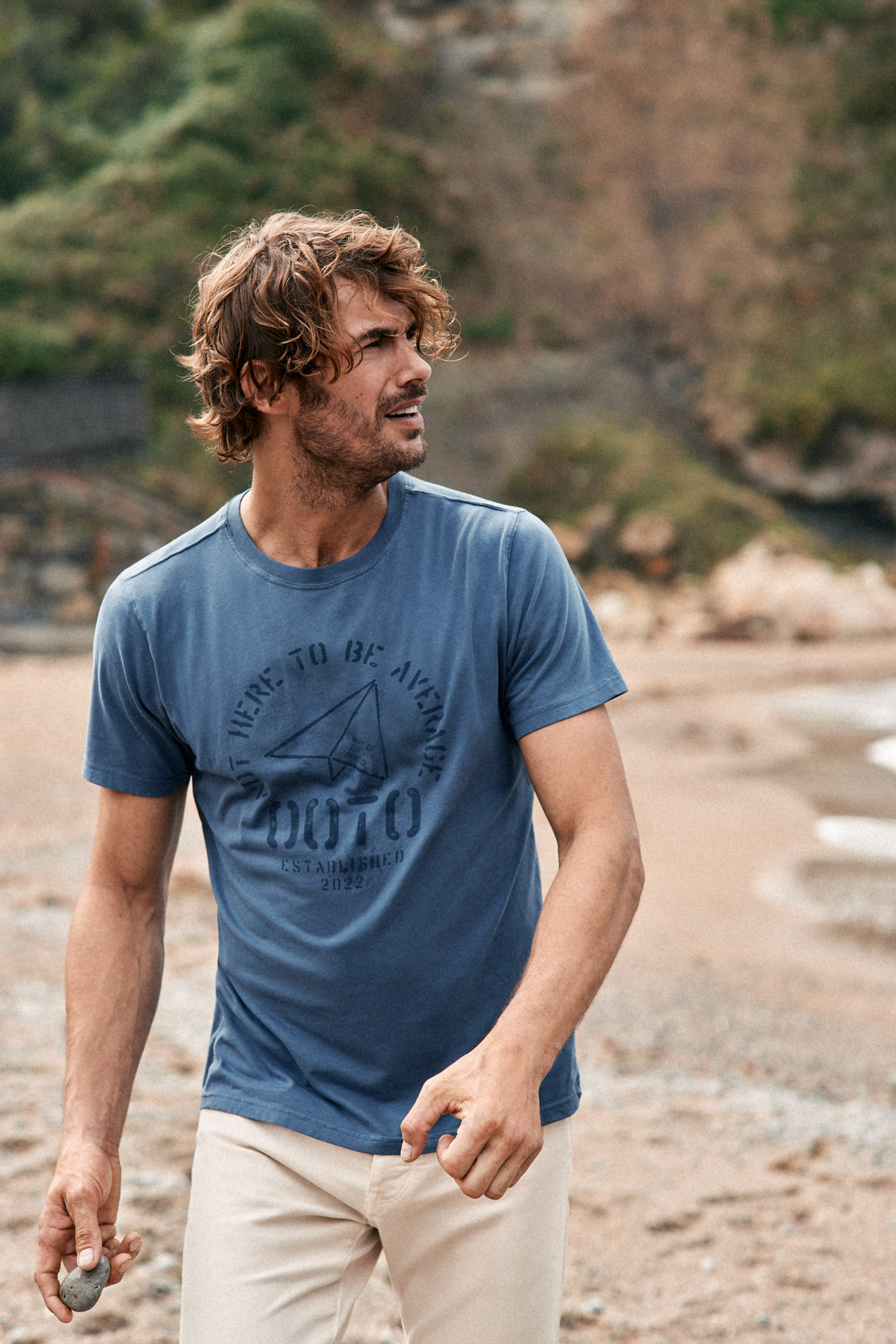 Camiseta gráfica avión algodón | Camisetas para hombre | WomenSecret