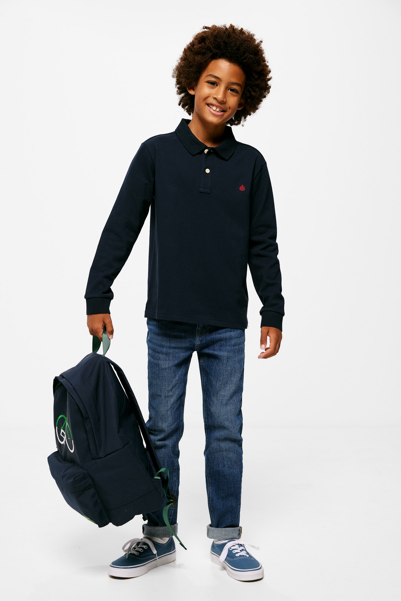 Polo básico manga larga niño | Polos de niño | WomenSecret