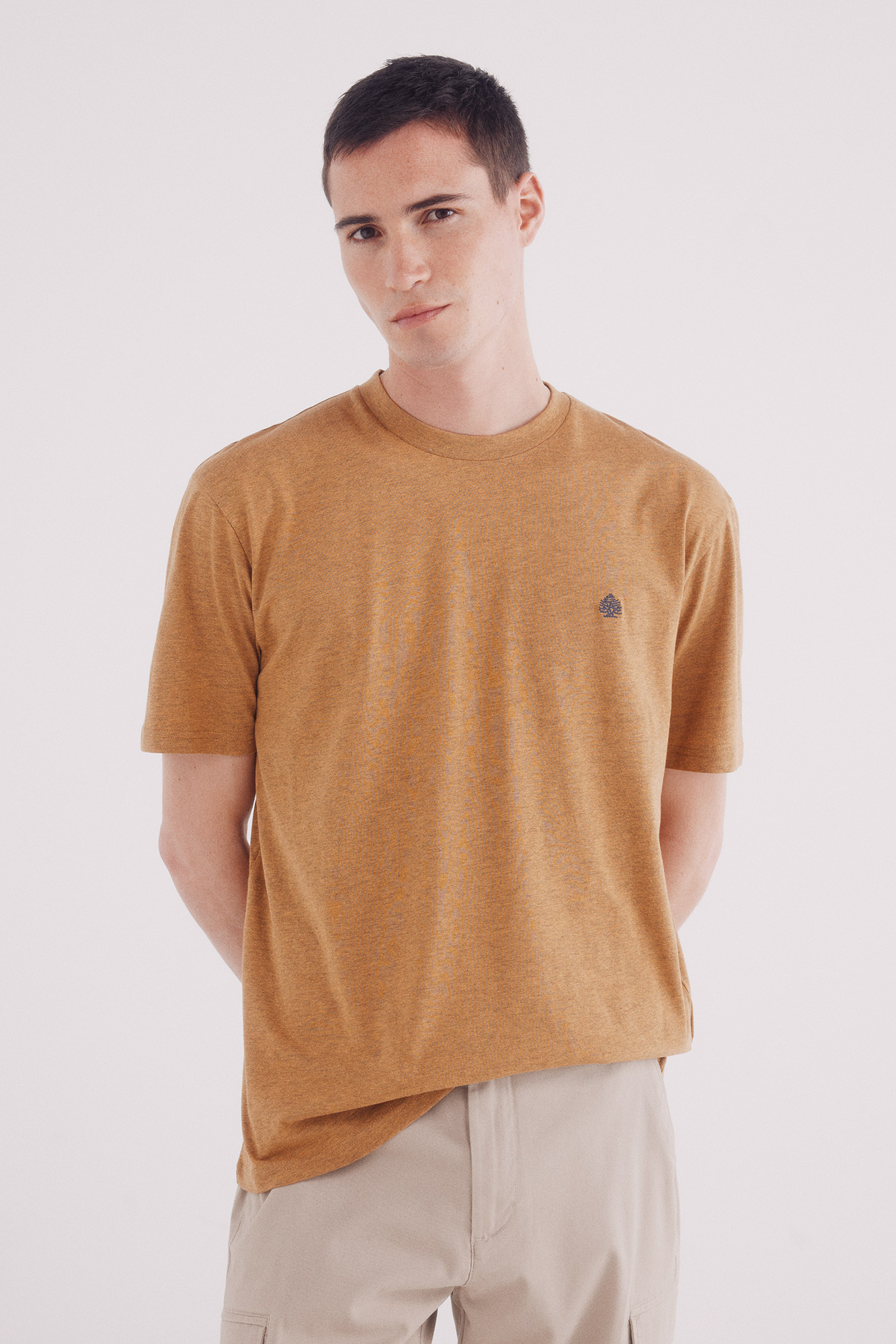 Camiseta melange básica Camisetas para hombre WomenSecret