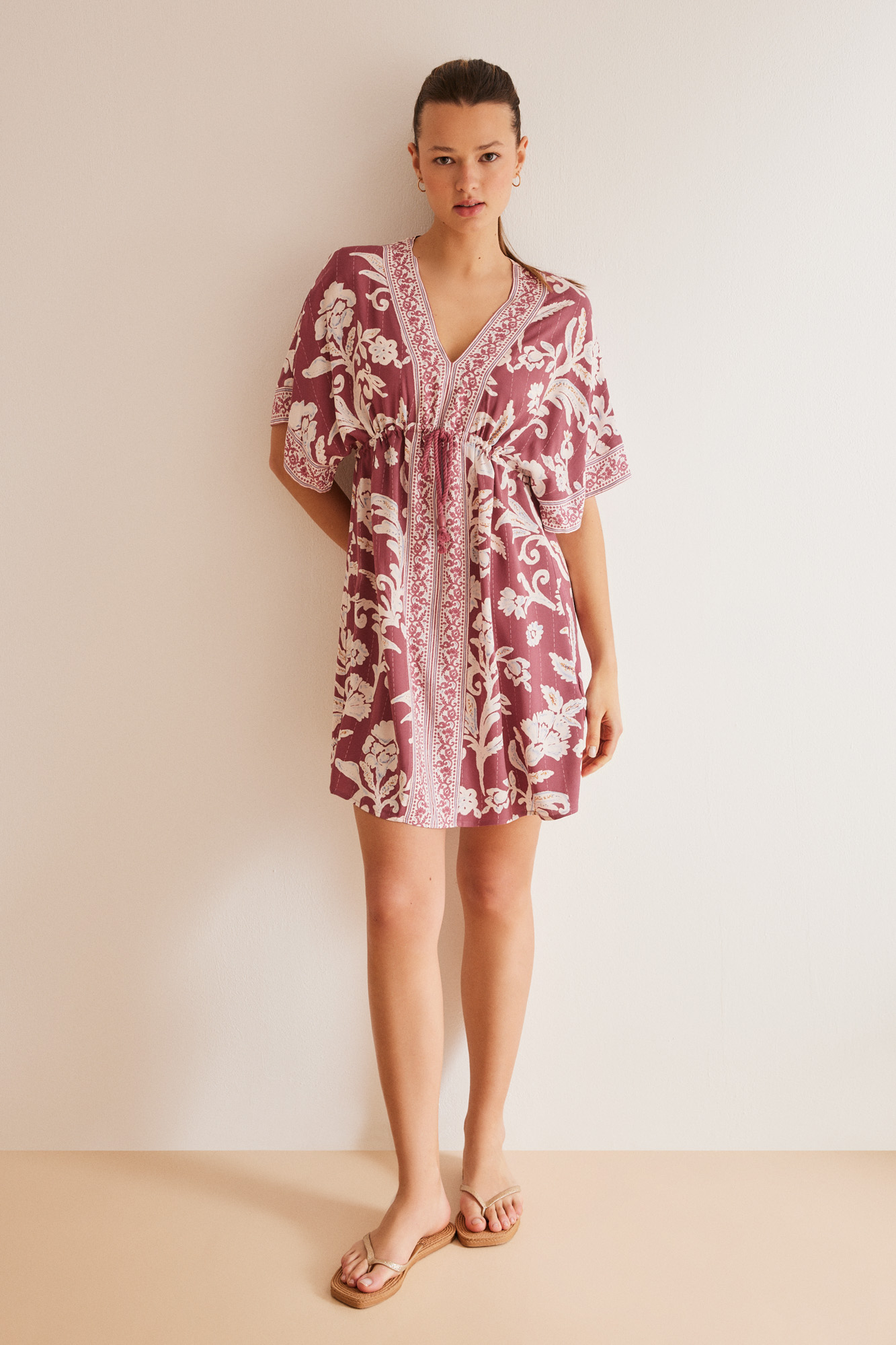 Vestido camisola estampado flores | Ropa de dormir de mujer y homewear | WomenSecret