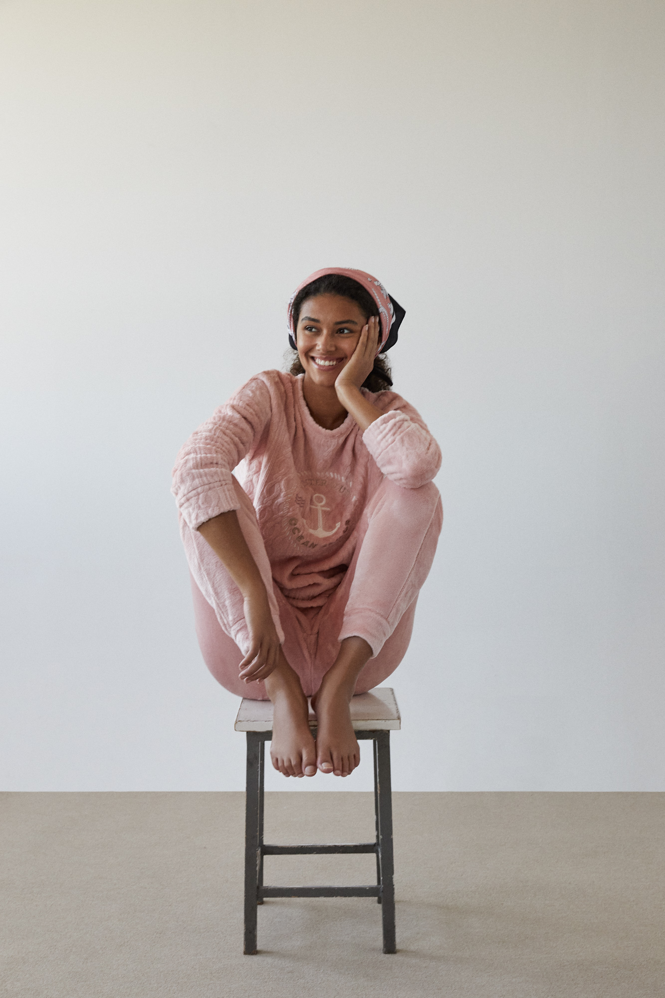 Conjunto de pijama largo rosa polar mousse sailor | Pijamas largos | Women'secret