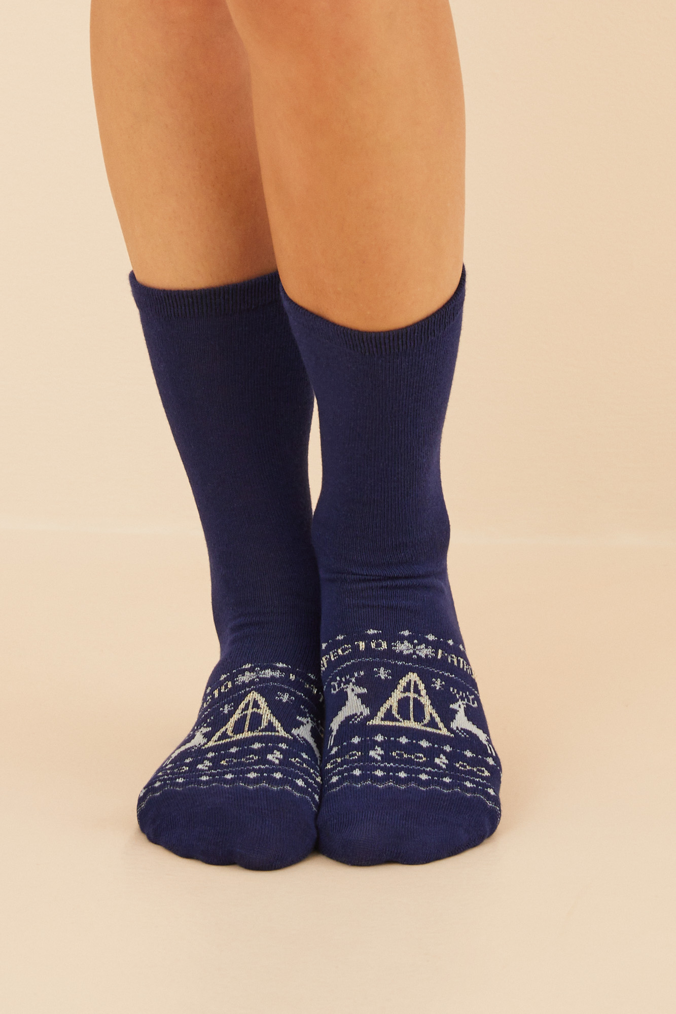 Pack 3 calcetines algodón Harry Potter azul/gris | Calcetines de mujer | WomenSecret