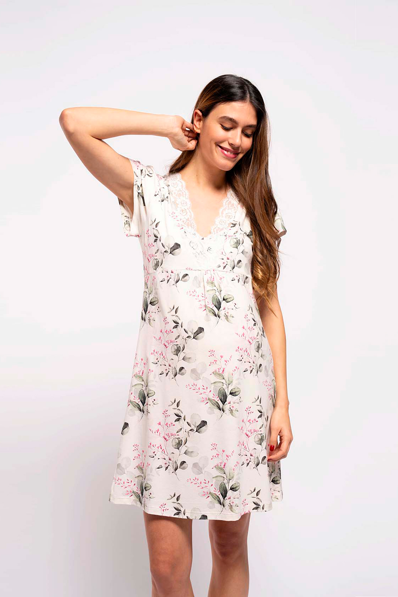 Camisones Mujer Camisón De Lactancia Para Mujer Algodón, Manga