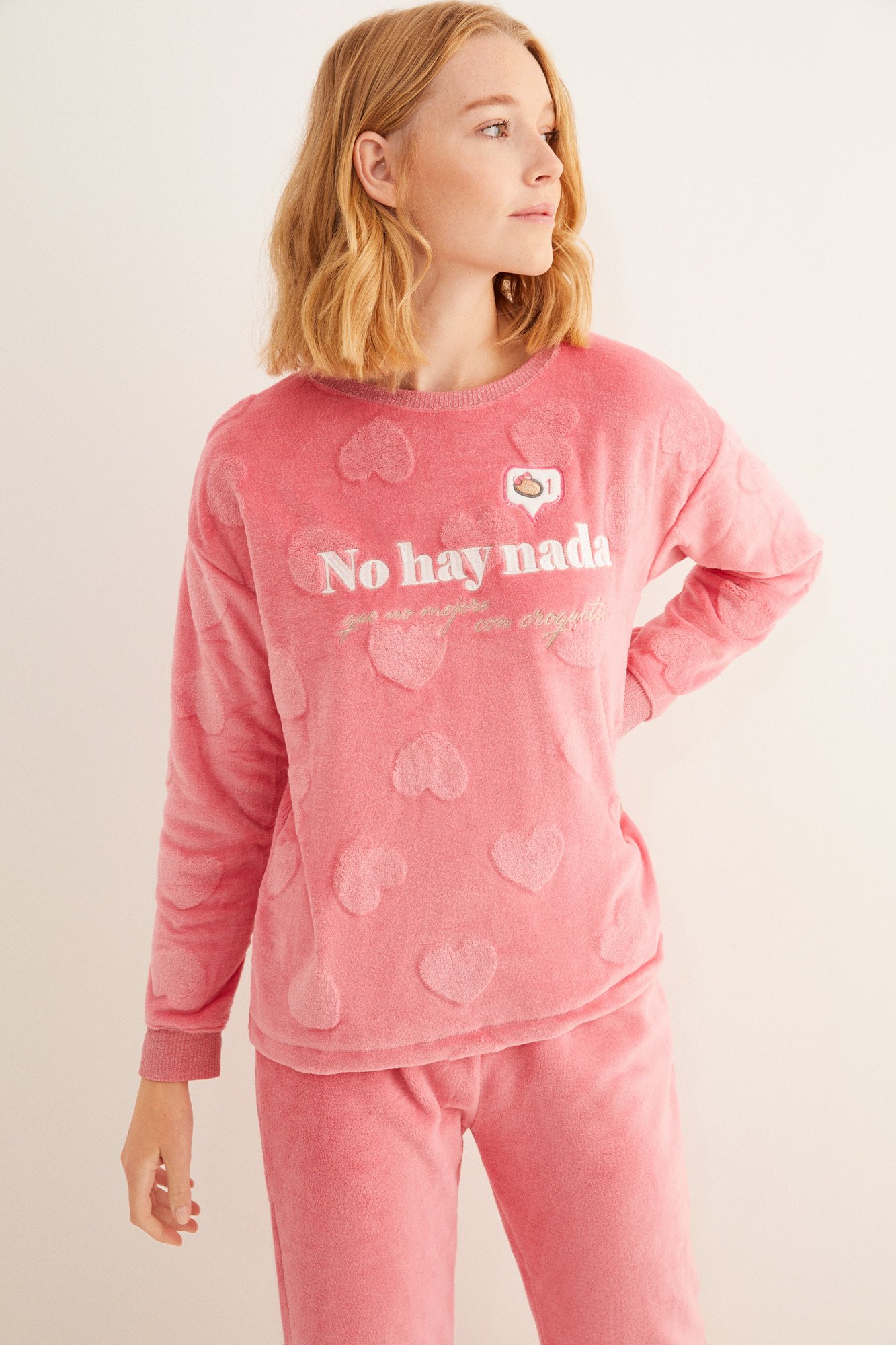 Pijama Largo Rosa La Vecina Rubia Pijamas Largos Womensecret