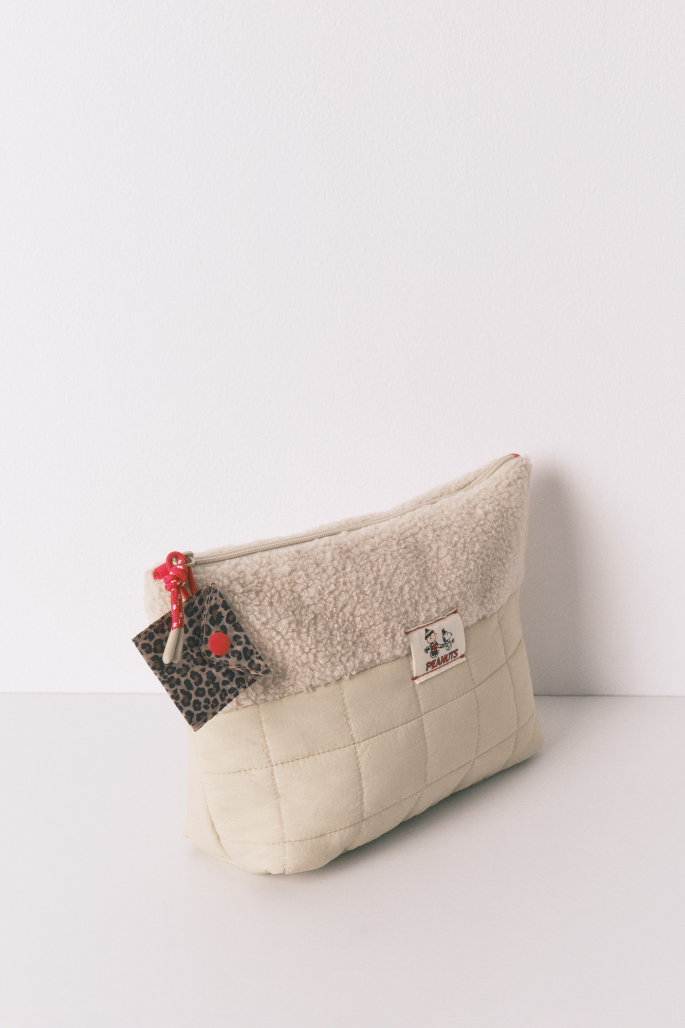 Kokette Kosmetiktasche Blumen Design - Große Gepolsterte Kulturbeutel Für Frauen