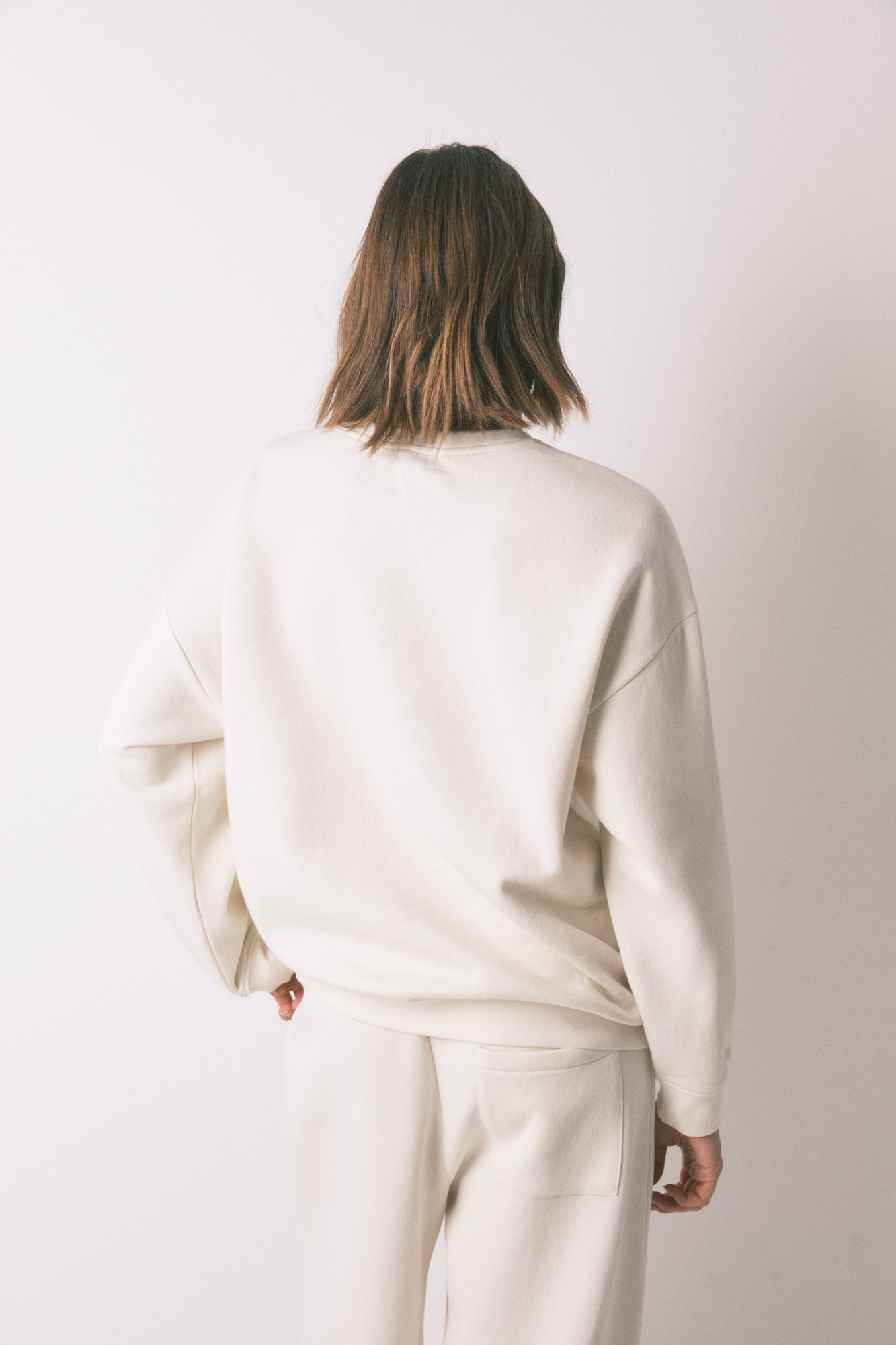 Sudadera felpa algodón blanco Sudaderas deportivas de mujer