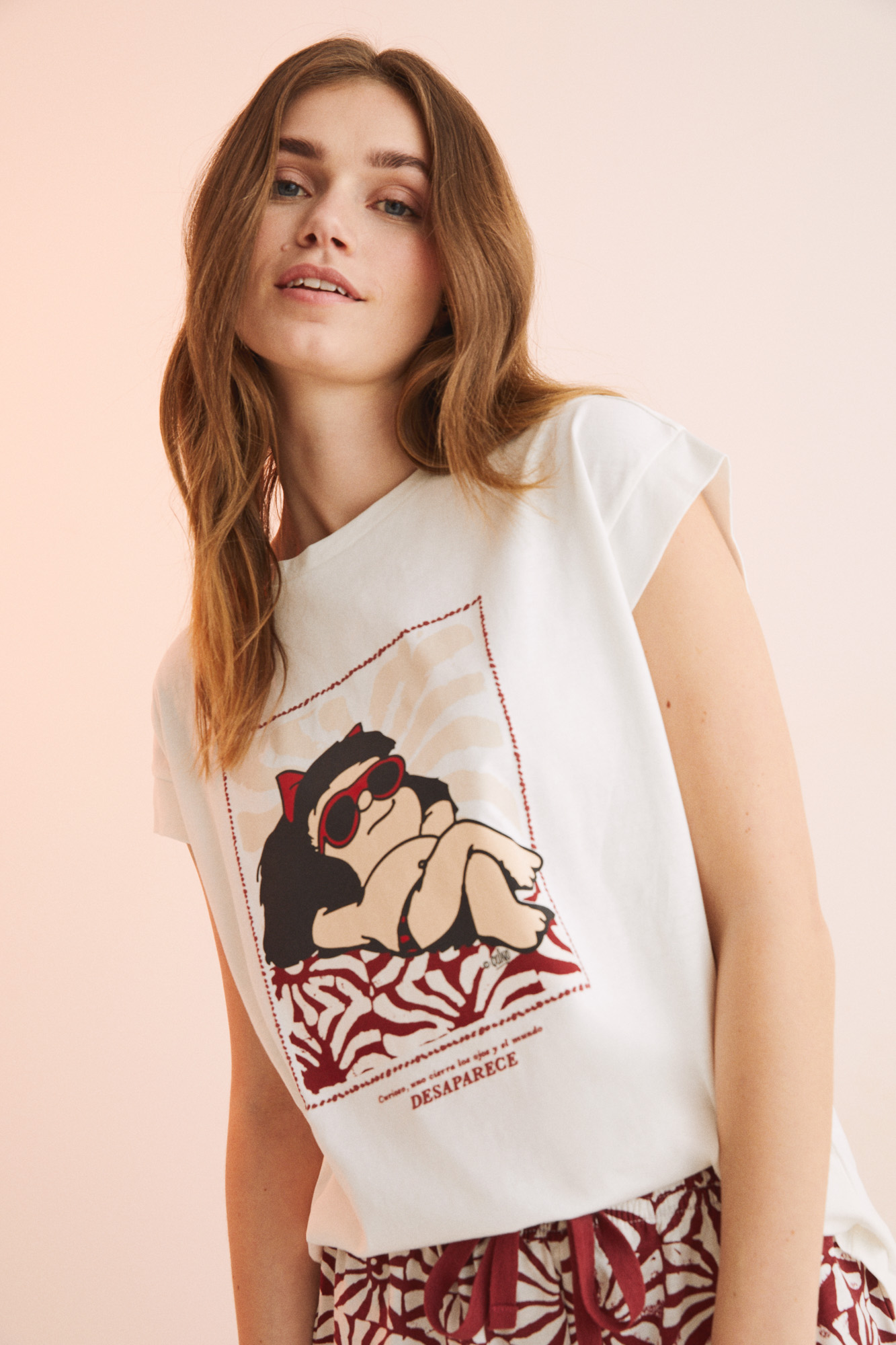 Pijama 100% algodón Mafalda blanco | dormir de mujer y homewear | WomenSecret