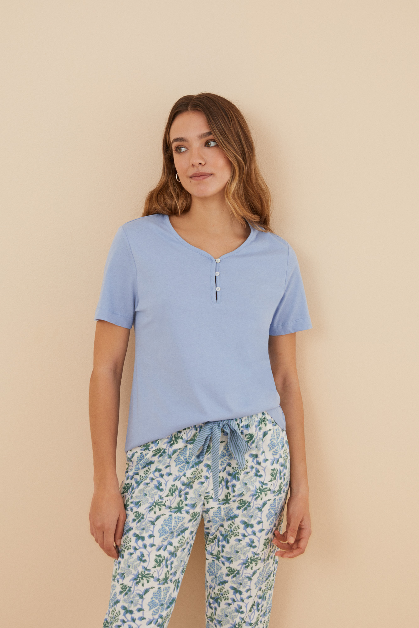 Hi Vision Pyjamas Blue 100% cotton pyjamas | Ženske pidžame | WomenSecret