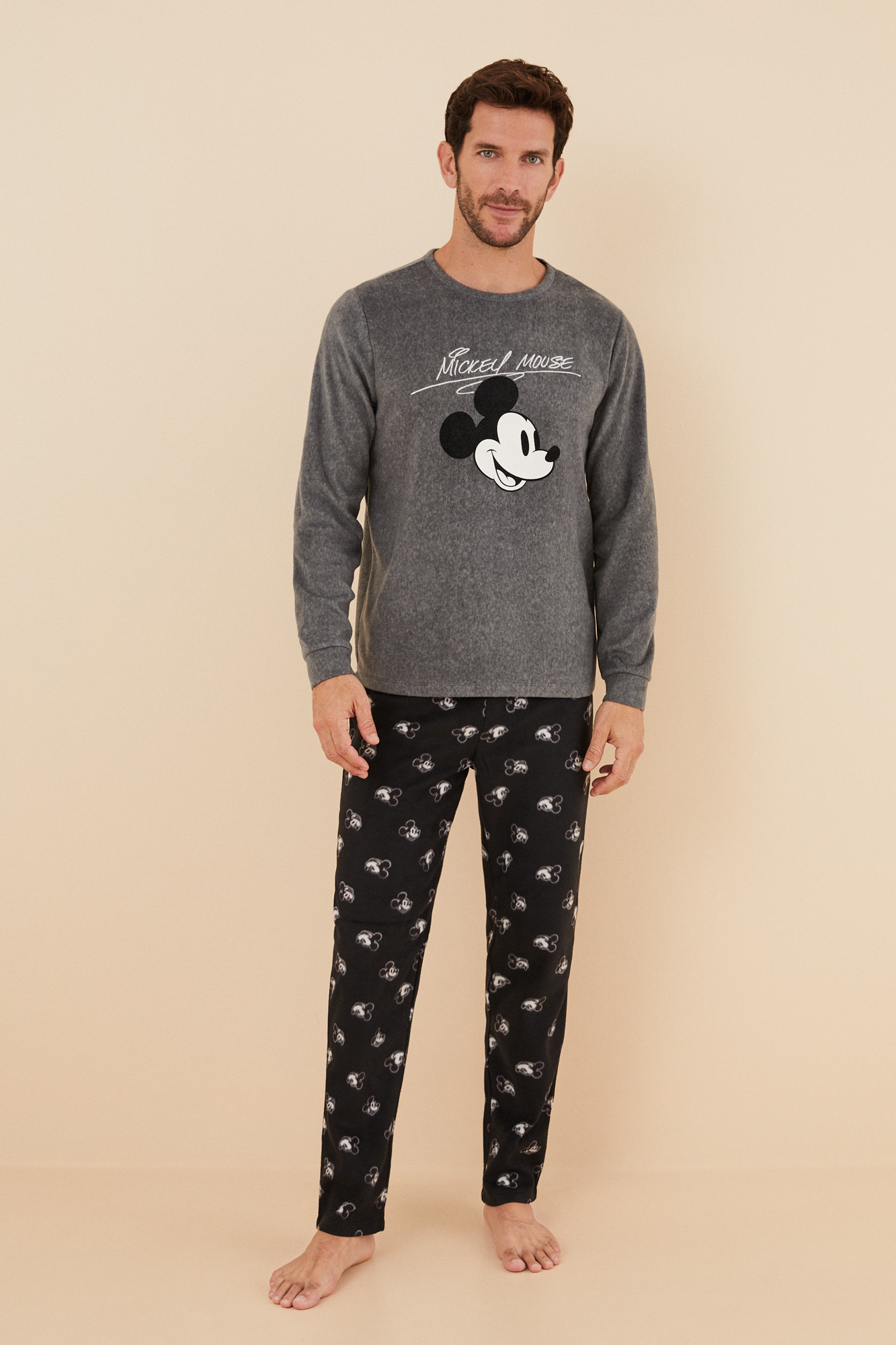Pijama largo hombre polar Mickey Mouse | Ropa de dormir de hombre | WomenSecret