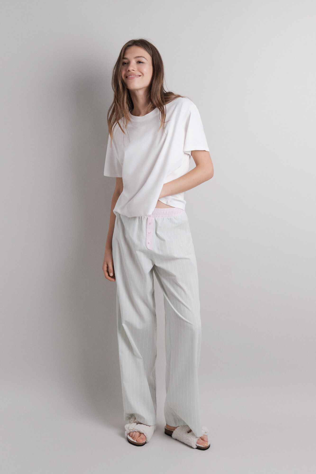 Pijama combinado rosa