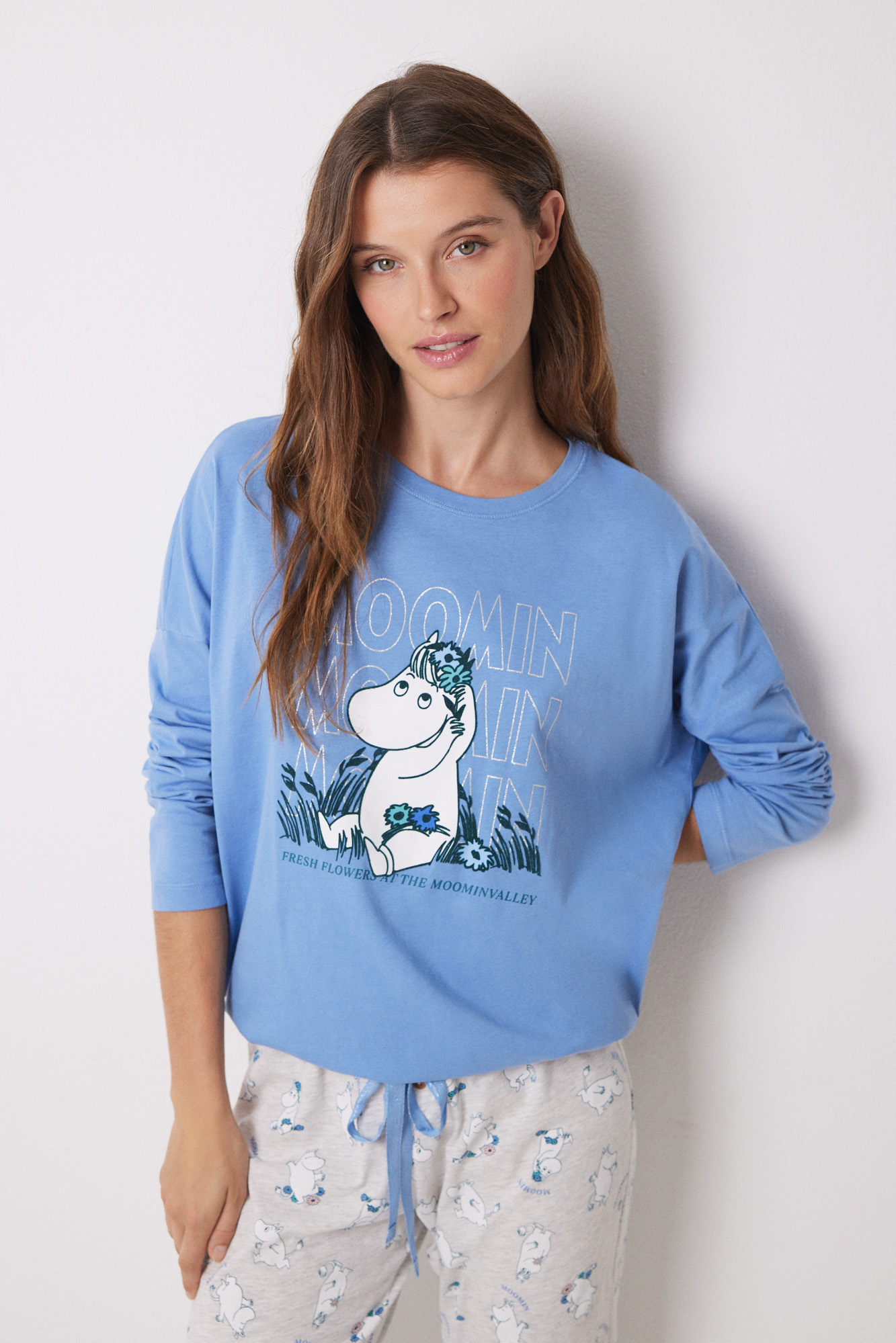 Pijama largo 100% algodón Moomin